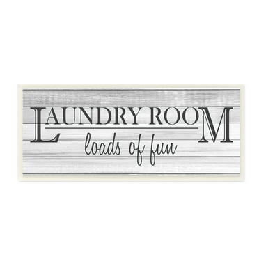 Modern 5th - Laundry Room Signs (Set of 4 Unframed), Wash Dry Fold ...