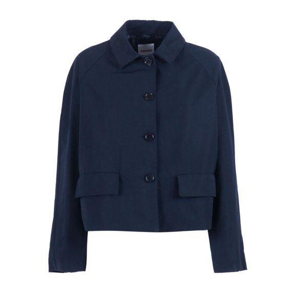 Aspesi Boxy Cropped Flap Pocket Jacket (Women's)