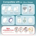 thumbnail image 3 of Maymom Flange Inserts 19 mm for Medela, Spectra 24 mm Shields/Flanges, Momcozy/Willow Wearable Cup, 2 Count, 3 of 9