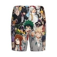 thumbnail image 5 of Mha Boku no Hero Academia Men's Short Pajama Pants Lightweight Daily Lounge Shorts Bottoms Sleepwear Cozy Soft Home Pajama Pants Shorts, 5 of 9