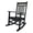 Black, variant on Pemberly Row All-Weather Traditional Resin Patio Porch Rocker in Red