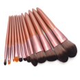 thumbnail image 2 of equipo superior de los cepillos de los cosméticos de la fibra de la manija ergonómica profesional del sistema de cepillo del maquillaje 12pcs, 2 of 8