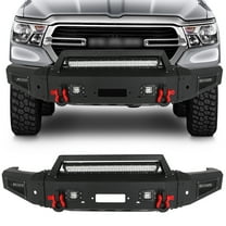 ECCPP Off Road Front Bumper Compatible for 2021-2022 for Ram 1500, with Winch Plate and D-rings LED Lights