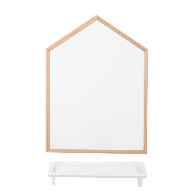 Pizarra blanca para niños estilo casa haya respetuosa con el medio ambiente, brillante, duradera, ahorra espacio, pequeña pizarra blanca para dibujar y escribir