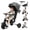 Black, variant on XJD 9 in 1 Multifunctional Tricycle for Toddlers, 2-4 Years Kids Foldable Tricycle with Adjustable Canopy, Detachable Backrest and Push Handle, Black