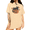 Apricot, variant on UNISHE Black Cat Pumpkin Graphic Tee Women's Halloween Short Sleeve T-Shirt