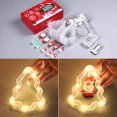 thumbnail image 4 of Juego de luces de Navidad JAMW 3 m 10 luces de árbol decoración recargables por USB Sencillez, 4 of 5
