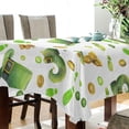 thumbnail image 4 of St-Patrick Day Green Fabric Square Tablecloth - Waterproof and Wrinkle-Resistant Table Cloth 54x54 Inch Table Cover for Indoor & Outdoor Dining House Decor, 4 of 7