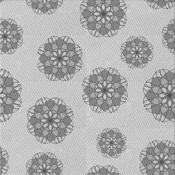 Ahgly Company Machine Washable Indoor Square Transitional Gray Area Rugs, 8' Square