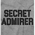 thumbnail image 2 of Secret Admirer Funny Valentines Day Unisex Plus Fleece Graphic Hoodie Brisco Brands 5X, 2 of 3