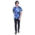 thumbnail image 6 of Varnit Crafts Hawaiian Shirt for Men Aloha Beach Darkturq M, 6 of 7