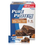 Pure Protein High Protein Nutritious Snacks Bars chocolate caramel, 12 Count