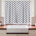 thumbnail image 2 of Ambesonne Victorian Kitchen Curtains, Monochrome Vintage, 55"x39", Dark Indigo White, 2 of 3