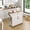 White, variant on Soscana Kitchen Island Storage,Rolling Kitchen Island with Wheels,Kitchen Cart with Storage Rack & Drawer,Solid Wood Countertop,Kitchen Kitchenware Storage Rack Operation Console,White