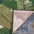 thumbnail image 3 of Couristan Dolce Palm Lily 8'1" x 11'2" Hunter Green and Ivory Outdoor Rug, 3 of 7