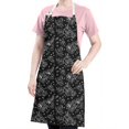 thumbnail image 5 of Pioneer Flower Floral Print Pattern Apron for Women and Men, Cotton Linen Waterproof with Pockets, Adjustable, 33x27 Inch for Kitchen, Gardening, BBQ, Salon, 5 of 6