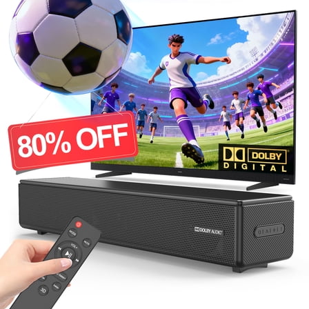 GCZ Sound Bar for TV, 100W Soundbar with Dolby Digital, HDMI, Bluetooth 5.3
