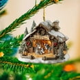 thumbnail image 2 of SLYNSHome Christmas Farmhouse Ornaments,Cute Animal Christmas Tree Hanging Pendant Decoration for Xmas Farm Home Party Supplies, 2 of 6