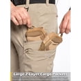 thumbnail image 6 of NAVEKULL Men's Stretch Quick Dry Hiking Cargo Pants Flex Water Resistant Lightweight Outdoor Durable Fishing Work Pants With 9 Pockets UPF 50+, 6 of 8