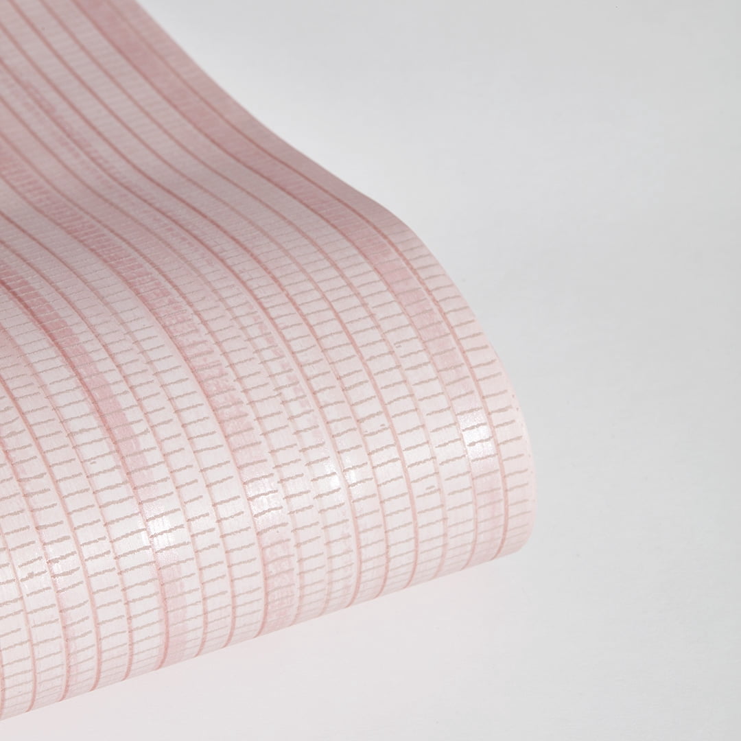 Tempaper Textured Faux Grasscloth Pink Peel and Stick Wallpaper, 20.5" x 16.5'