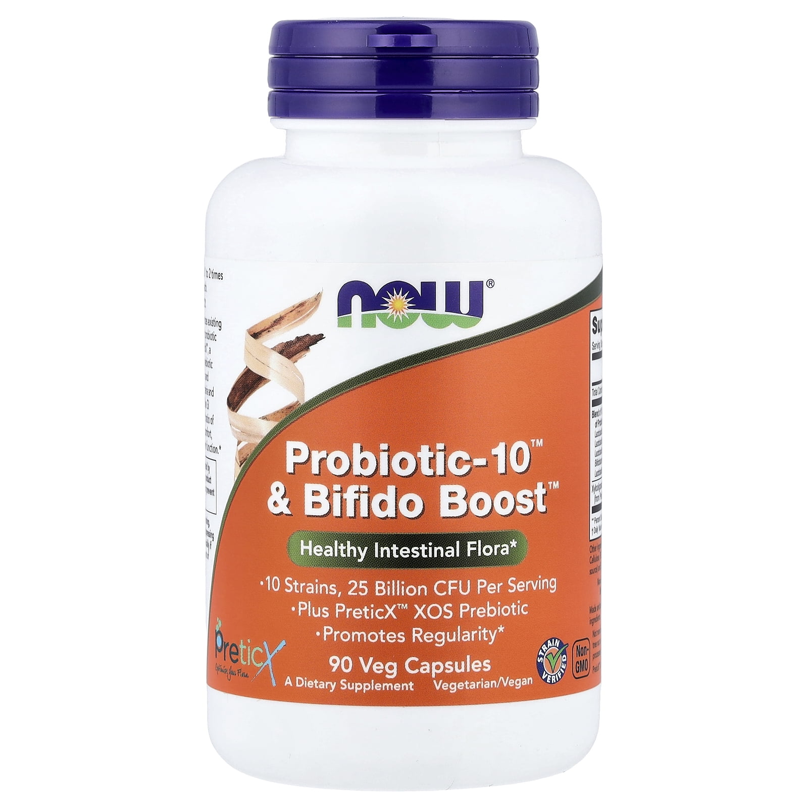 NOW, PROBIOTIC-10 + BIFIDO BOOST 90 VCAPS