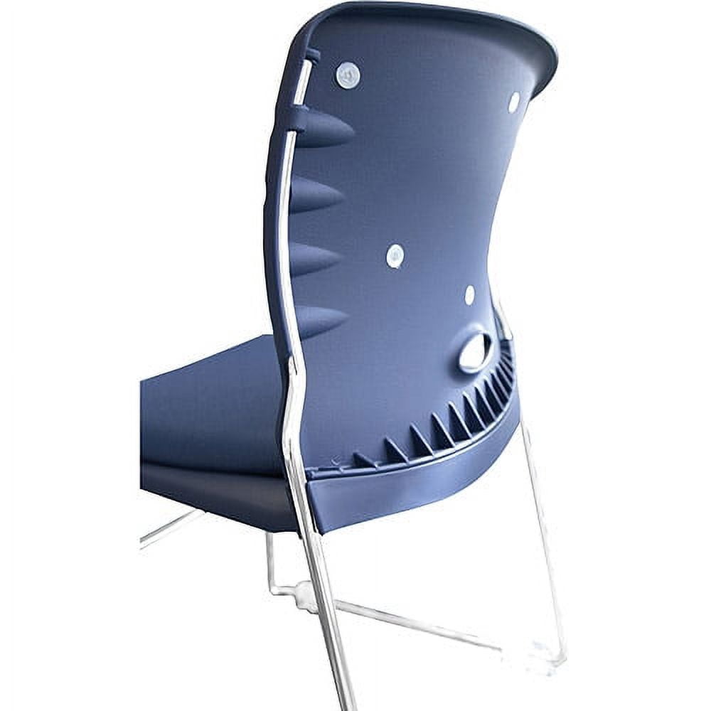 OFM Plastic Stacking Chair in Burgundy