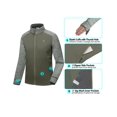 thumbnail image 7 of Little Donkey Andy Men's Quick Dry Thermal Lightweight Running Jacket Full Zip Hybrid Warm Thumbholes Golf Track Jacket Sage Heather M, 7 of 7