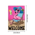 thumbnail image 4 of Amhnf Flamingo Welcome Garden Flag For Home Outdoor Garden Yard Decor 12x18 inch, 4 of 5