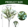 thumbnail image 3 of Meiiso Artificial Decorative Flower C (Decorative Flower, Fake Flower), 1 Bundles Artificial Flowers, Cemetery Flower Plastic Memorial Bouquet for Hanging Window Box Home Table Centerpieces Decor, 3 of 9