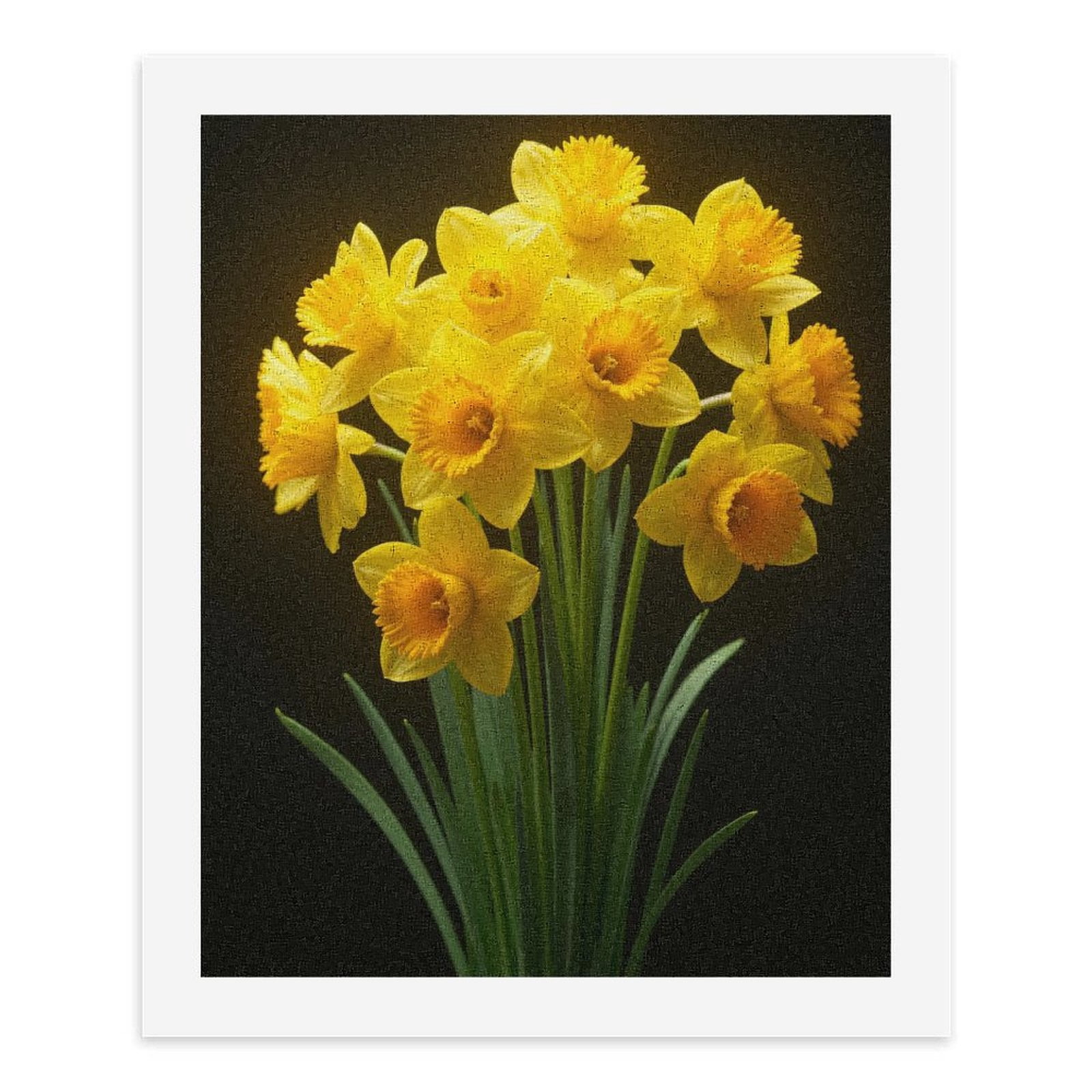 Paint by Numbers Kit for Adults, Yellow Daffodils Bouquet Bloom Paint by Numbers, Easy Paint by Numbers Kit for Adults Beginner, DIY Adult Paint by Number Kits on Canvas, Home Decor