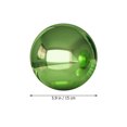 thumbnail image 2 of RENACLIPY 2Pcs Outdoor Garden Mirror Globe Green Reflective Sphere Stainless Steel Decoration, 2 of 8
