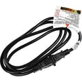 thumbnail image 6 of HQRP 2-Prong Polarized Extension Cord USA Outlet 16AWG, 13 Amps 125V, 6-Feet, UL Listed, Black, 6 of 7