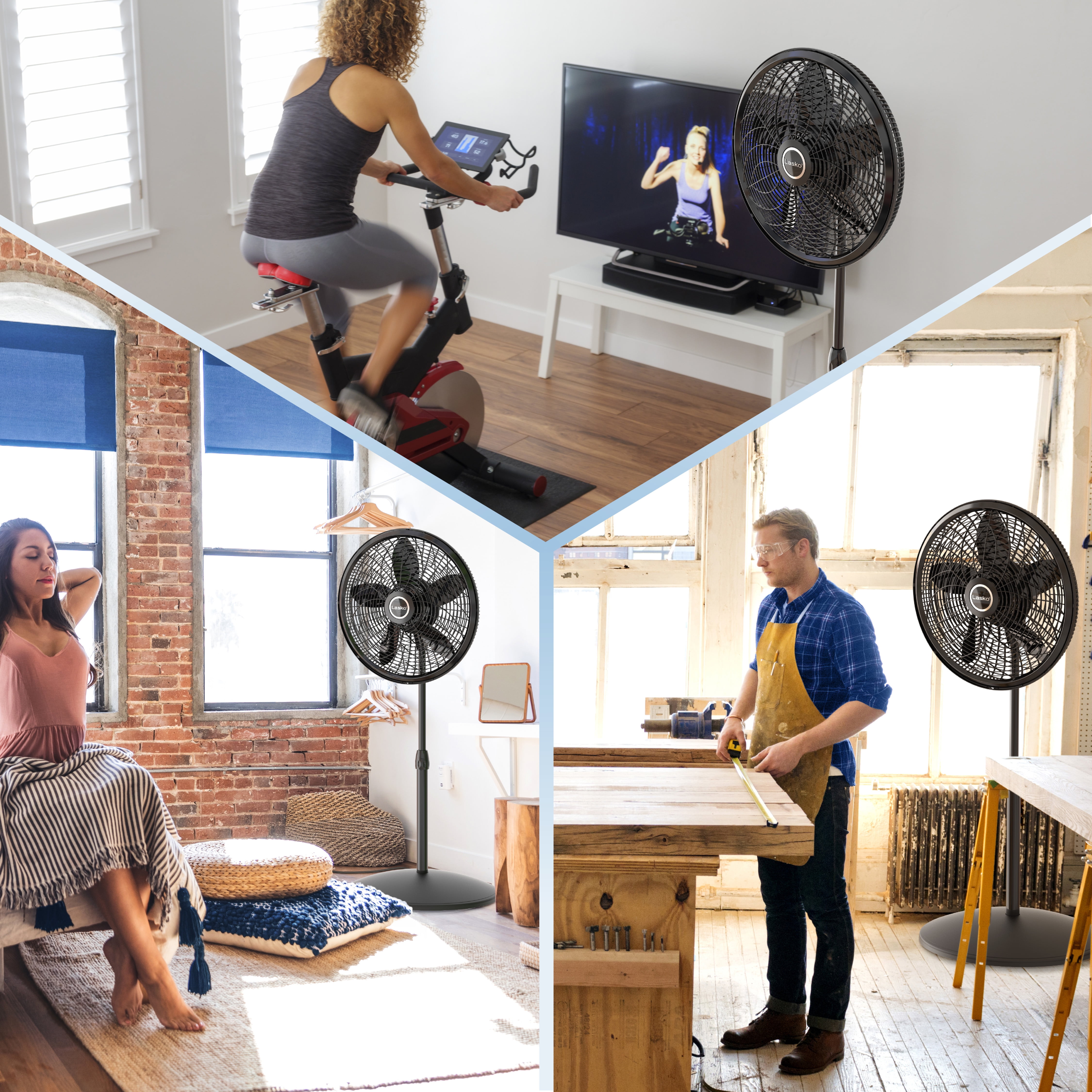 Lasko 18 Adjustable Elegance and Performance Pedestal Fan in Black -  Walmart.com