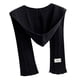 thumbnail image 4 of Bufanda con capucha, gorro suave, pasamontañas de invierno para caminar, acampar y patinar. negro, 4 of 9