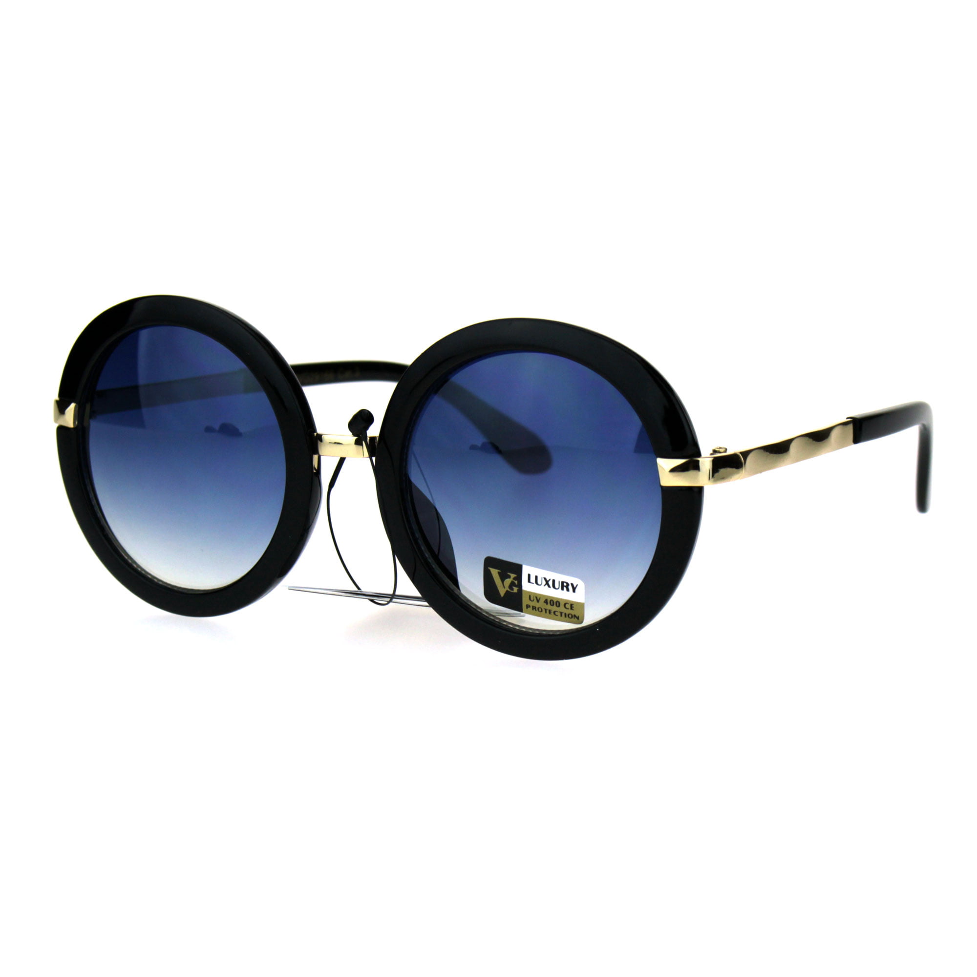 Womens Fashion Sunglasses Designer Round Plastic/Metal Frame 
