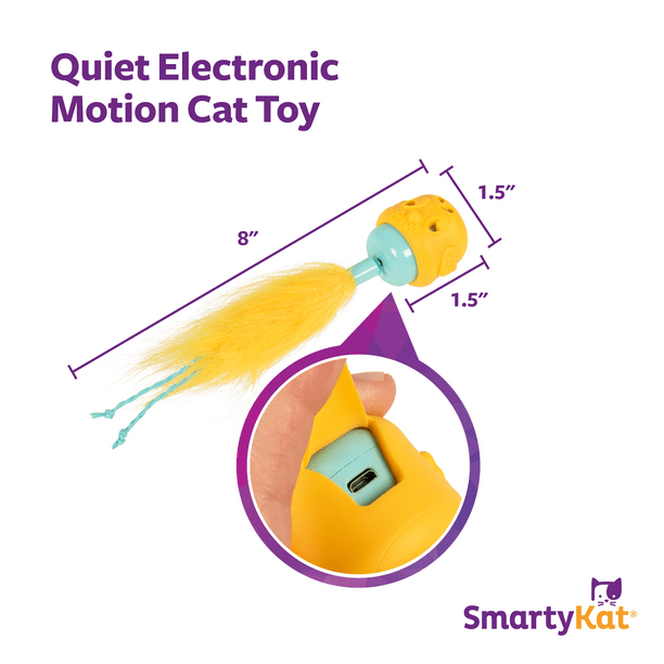 SmartyKat Canary Frenzy Motion Cat Toy –Electronic Interactive Pet