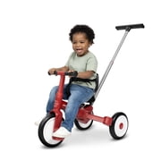Radio Flyer Milestone Trike to Bike, Grows with Your Child, Tricycle that Switches to Balance Bike, Ages 1.5 - 5 Years, Red