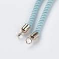 thumbnail image 5 of 10pcs Nylon Twisted Cord Bracelet Making Slider Bracelet Making with Brass Findings Cadmium Free & Lead Free Long-Lasting Plated Tree of Life Sky Blue Real 18K golden Plated 210~220x2mm Hole: 2mm, 5 of 5