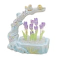 thumbnail image 1 of Lámpara de noche de flores DIY, iluminación de escritorio, decoración artesanal de flores artificiales, lámparas de mesa para vacaciones, mesita de no Violeta, 1 of 8