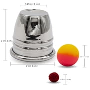 Magic Makers Table Hopping Cups & Balls - Chrome