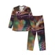 thumbnail image 1 of Balery Rainbow Scales Fantasy Dragon Pijama para Hombre de Dos Piezas con Manga Larga, Conjunto de Dormir y Descanso Suave con Bolsillos-Medium, 1 of 7