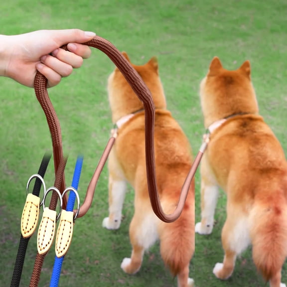 Double Dog Leash Tandem Leash for Two Dogs Splitter with 360 Rotation No Twist for Small Medium Dogs Walking by PALIFEUR