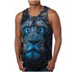 thumbnail image 5 of Mens Camisetas Algodón Impreso sin Mangas Chaleco Tanque, Cuello Redondo Casual para Al Aire Libre, Diario Y Primavera Verano Desgaste, 5 of 8