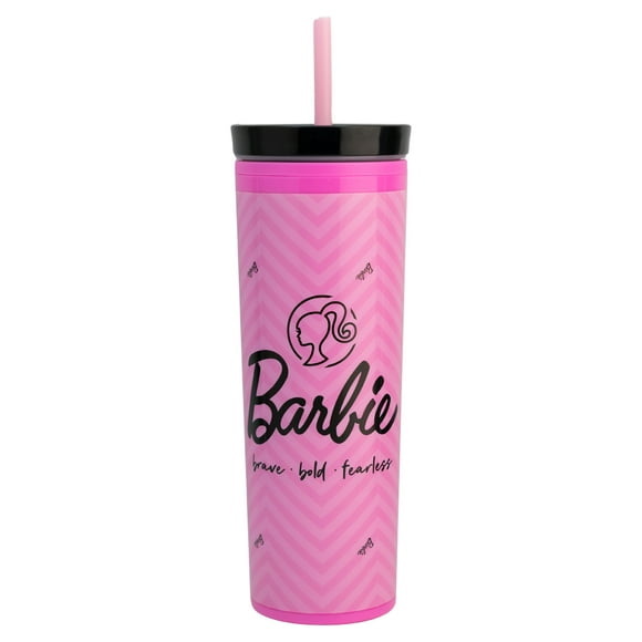 Vaso Alto Térmico Doble Pared Ambient 21 Diseño Barbie Pink 450 ml
