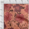 thumbnail image 2 of oneOone Cotton Poplin Orange Fabric Tropical Hibiscus Floral Sewing Fabric By The Yard Printed Diy Clothing Sewing Supplies 42 Inch Wide, 2 of 4
