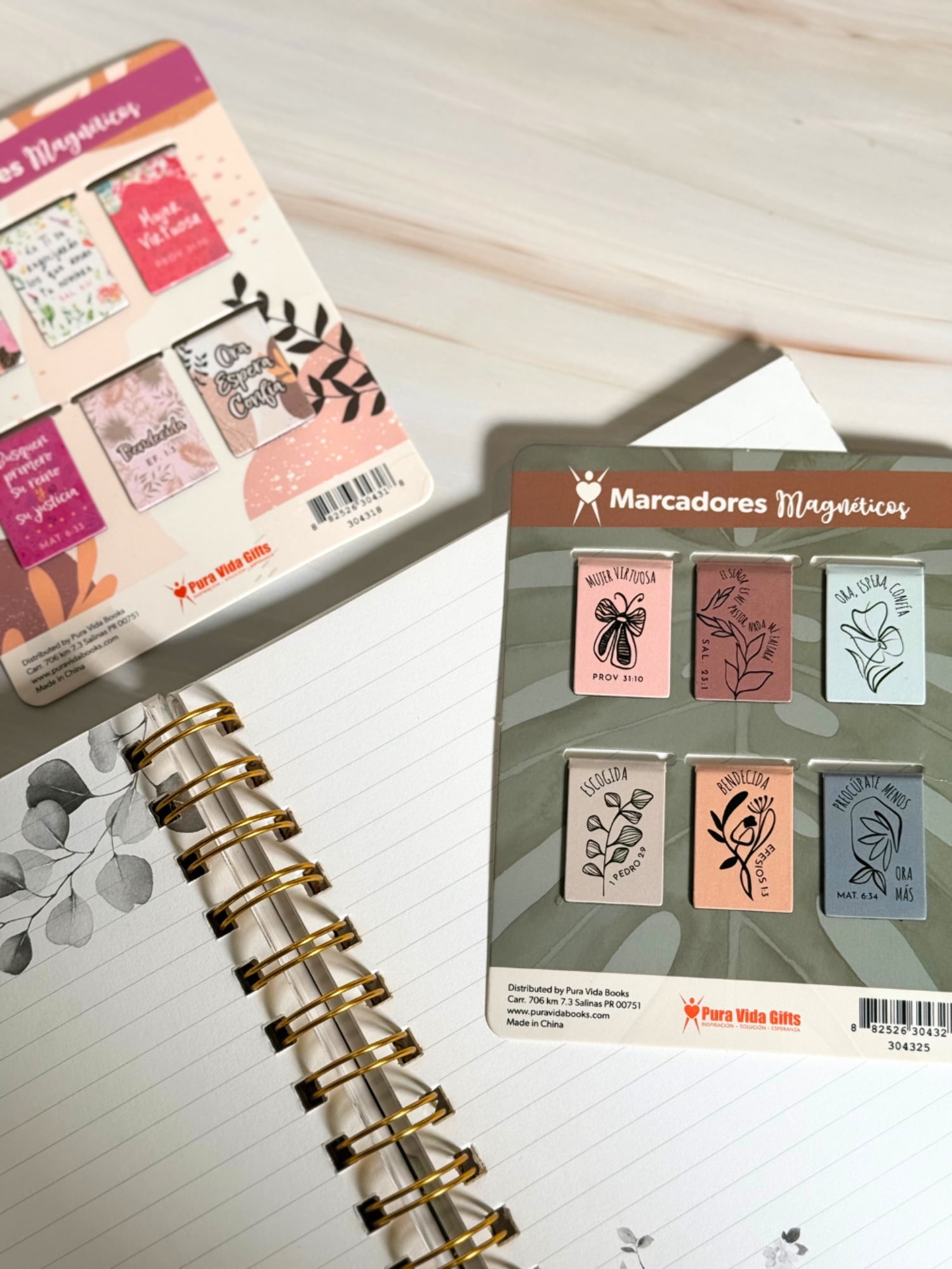 Pastel Magnetic Bookmarks Set Of 6 - Ideal For Books, Bibles, And Notebooks