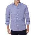 thumbnail image 1 of XDZJLR Chemise Homme Décontractée Business Couleur Unie Col à Revers Manches Longues, 1 of 4