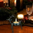 thumbnail image 4 of PEIBang Christmas Reindeer Tealight Candle Holders,Metal Candlestick Tea Light Stands for Christmas Home,Table,Fireplace,Party Decorations, 4 of 6