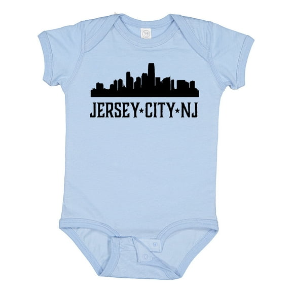 Inktastic Jersey City New Jersey City Skyline Boys or Girls Baby Bodysuit