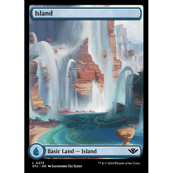 MtG Outlaws of Thunder Junction Common Island (Full Art) #273